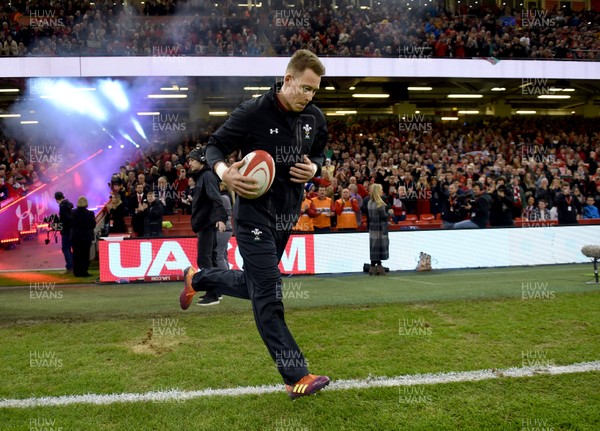 171118 - Wales v Tonga - Under Armour Series -  Liam Williams of Wales runs out for his 50th cap
