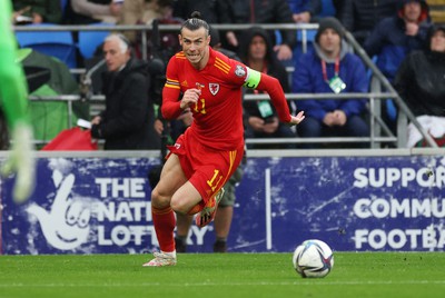 050622 -  Wales v Ukraine, World Cup Qualifying Play Off Final - Gareth Bale of Wales