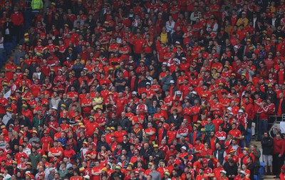 050622 -  Wales v Ukraine, World Cup Qualifying Play Off Final - Wales fans ahead of the match