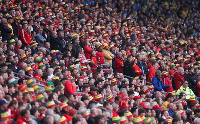 050622 -  Wales v Ukraine, World Cup Qualifying Play Off Final -Wales fans during the match