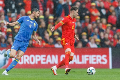 050622 -  Wales v Ukraine, World Cup Qualifying Play Off Final - Joe Rodon of Wales