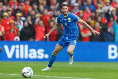 050622 -  Wales v Ukraine, World Cup Qualifying Play Off Final - Roman Yaremchuk of Ukraine