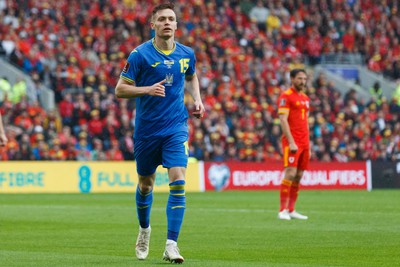 050622 -  Wales v Ukraine, World Cup Qualifying Play Off Final - Viktor Tsygankov of Ukraine