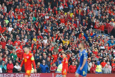 050622 -  Wales v Ukraine, World Cup Qualifying Play Off Final - Wales fans and supporters