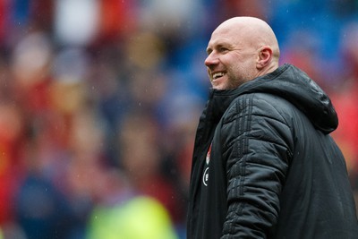 050622 -  Wales v Ukraine, World Cup Qualifying Play Off Final - Wales manager Rob Page after the match