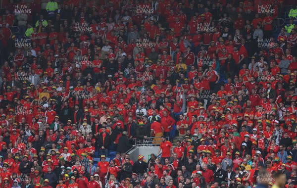 050622 -  Wales v Ukraine, World Cup Qualifying Play Off Final - Wales fans ahead of the match