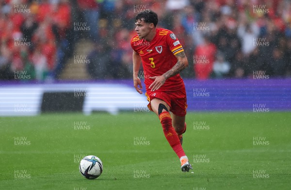 050622 -  Wales v Ukraine, World Cup Qualifying Play Off Final - Neco Williams of Wales in action during the match