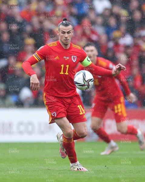 050622 -  Wales v Ukraine, World Cup Qualifying Play Off Final - Gareth Bale of Wales in action during the match