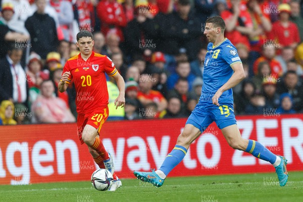 050622 -  Wales v Ukraine, World Cup Qualifying Play Off Final - Illia Zabarnyi of Ukraine