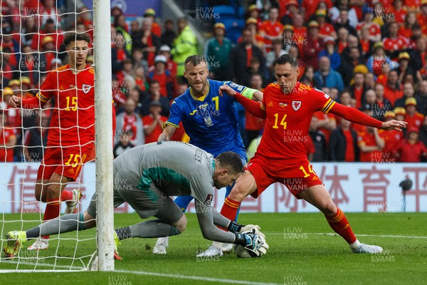 050622 -  Wales v Ukraine, World Cup Qualifying Play Off Final - Wayne Hennessey of Wales makes a save