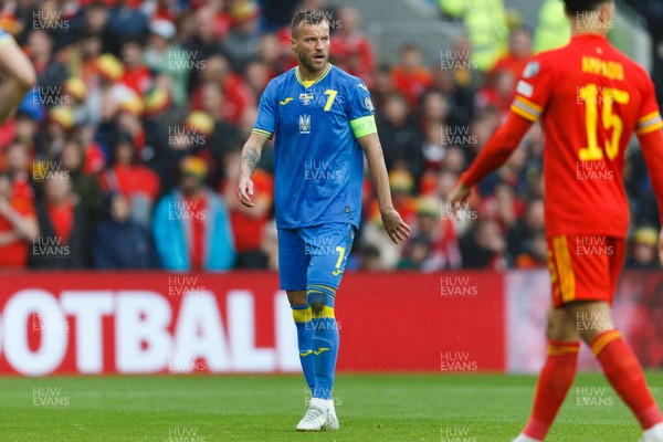 050622 -  Wales v Ukraine, World Cup Qualifying Play Off Final - Andriy Yarmolenko ofUkraine