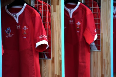 131019 - Wales v Uruguay - Rugby World Cup - Wales dressing room