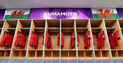 131019 - Wales v Uruguay - Rugby World Cup - Wales dressing room