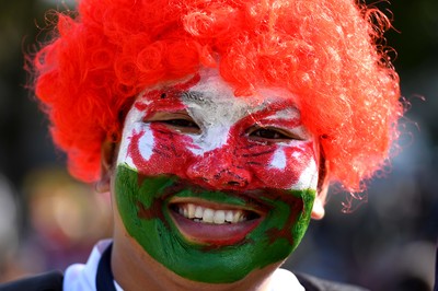 131019 - Wales v Uruguay - Rugby World Cup - Wales fans ahead of kick off