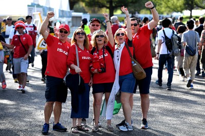 131019 - Wales v Uruguay - Rugby World Cup - Wales fans ahead of kick off