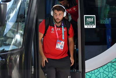 131019 - Wales v Uruguay - Rugby World Cup - Pool D - Nicky Smith of Wales arrives at the stadium