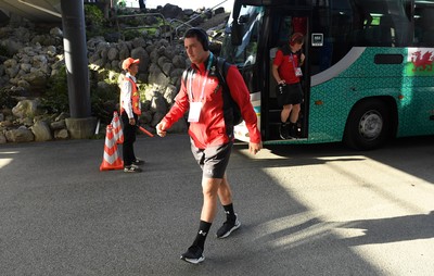 131019 - Wales v Uruguay - Rugby World Cup - Pool D - Ryan Elias of Wales arrives at the stadium