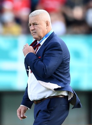 131019 - Wales v Uruguay - Rugby World Cup - Pool D - Wales head coach Warren Gatland