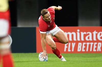 131019 - Wales v Uruguay - Rugby World Cup - Pool D - Hallam Amos of Wales scores a try which was disallowed