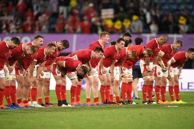 131019 - Wales v Uruguay - Rugby World Cup - Pool D - Wales bow to the fans at full time