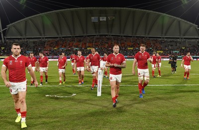 131019 - Wales v Uruguay - Rugby World Cup - Pool D - Wales walk off the field at full time