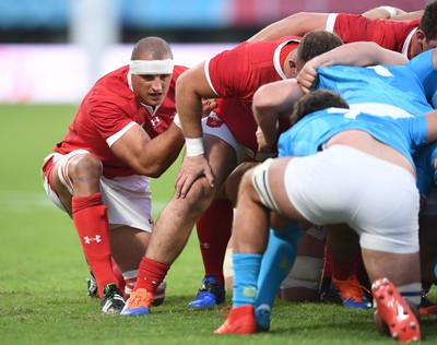 131019 - Wales v Uruguay - Rugby World Cup - Aaron Shingler of Wales