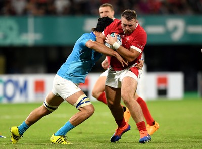 131019 - Wales v Uruguay - Rugby World Cup - Dillon Lewis of Wales