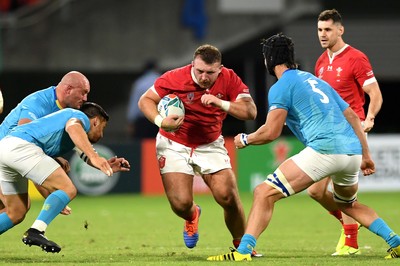 131019 - Wales v Uruguay - Rugby World Cup - Dillon Lewis of Wales