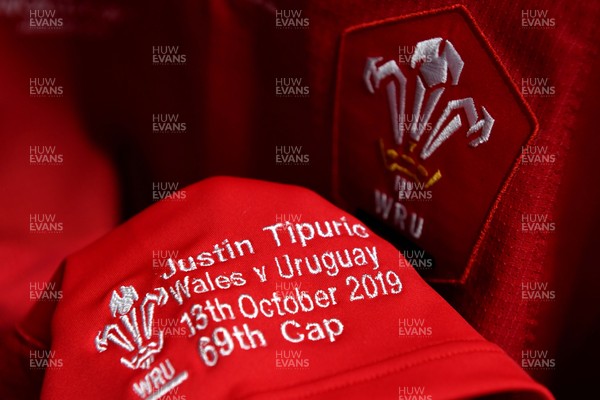131019 - Wales v Uruguay - Rugby World Cup - Justin Tipuric of Wales jersey