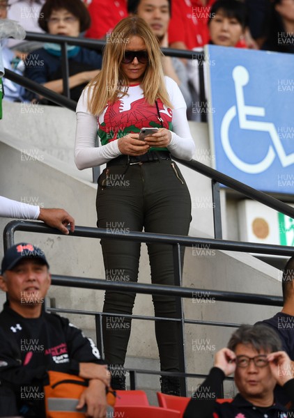 131019 - Wales v Uruguay - Rugby World Cup - Pool D - Carol Vorderman in the stands before the game