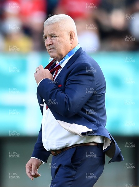 131019 - Wales v Uruguay - Rugby World Cup - Pool D - Wales head coach Warren Gatland