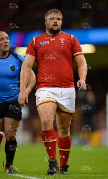 200915 - Wales v Uruguay - Rugby World Cup 2015 -Tomas Francis of Wales