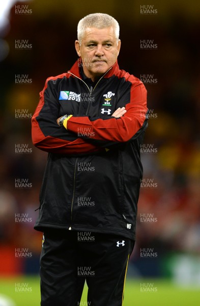 200915 - Wales v Uruguay - Rugby World Cup 2015 -Wales coach Warren Gatland