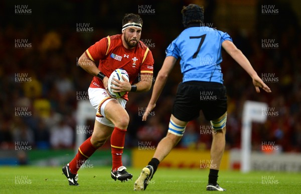 200915 - Wales v Uruguay - Rugby World Cup 2015 -Scott Baldwin of Wales