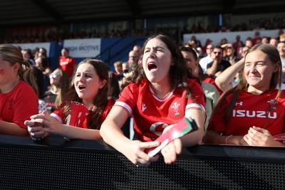 260926 - Wales Women v USA Women - Vodafone Wales WXV Series - Wales fans