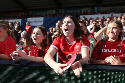 260926 - Wales Women v USA Women - Vodafone Wales WXV Series - Wales fans