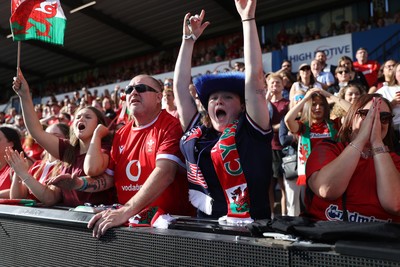 260926 - Wales Women v USA Women - Vodafone Wales WXV Series - Wales fans