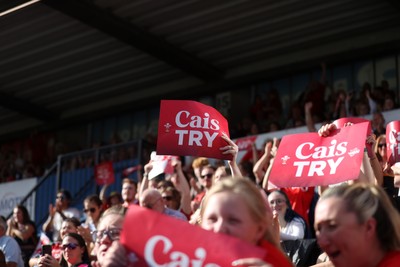 260926 - Wales Women v USA Women - Vodafone Wales WXV Series - Wales fans