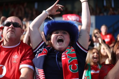 260926 - Wales Women v USA Women - Vodafone Wales WXV Series - Wales fans