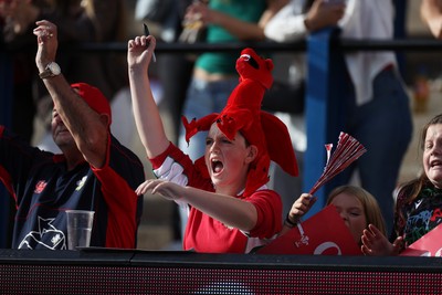 260926 - Wales Women v USA Women - Vodafone Wales WXV Series - Wales fans
