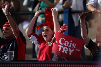 260926 - Wales Women v USA Women - Vodafone Wales WXV Series - Wales fans