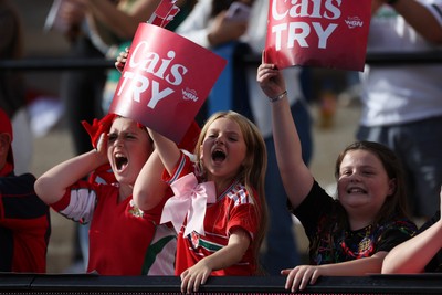 260926 - Wales Women v USA Women - Vodafone Wales WXV Series - Wales fans