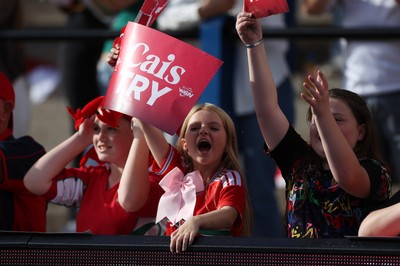 260926 - Wales Women v USA Women - Vodafone Wales WXV Series - Wales fans