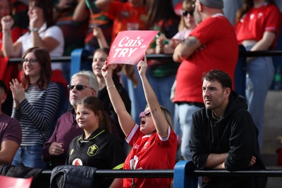 260926 - Wales Women v USA Women - Vodafone Wales WXV Series - Wales fans