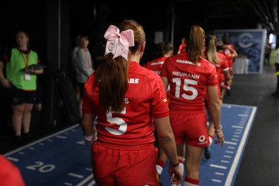 260926 - Wales Women v USA Women - Vodafone Wales WXV Series - Georgia Evans of Wales 