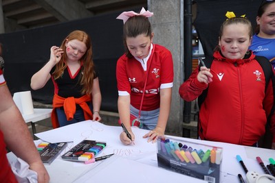 260926 - Wales Women v USA Women - Vodafone Wales WXV Series - Wales fans