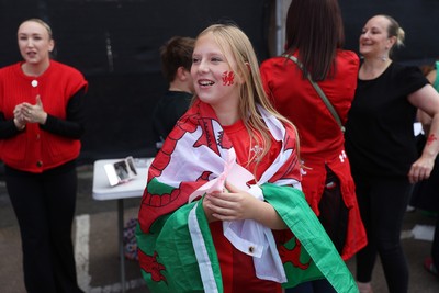 260926 - Wales Women v USA Women - Vodafone Wales WXV Series - Wales fans