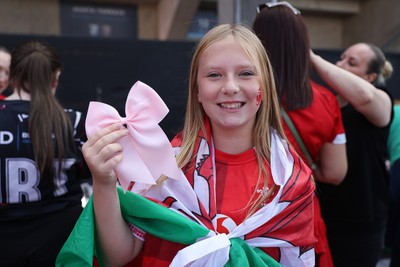 260926 - Wales Women v USA Women - Vodafone Wales WXV Series - Wales fans