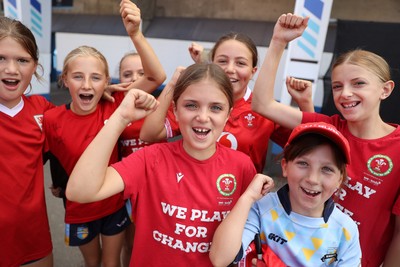 260926 - Wales Women v USA Women - Vodafone Wales WXV Series - Wales fans