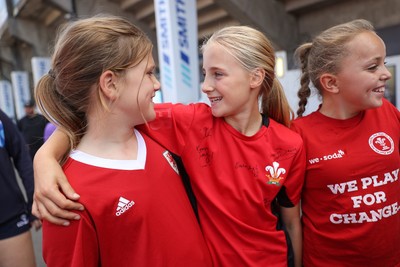 260926 - Wales Women v USA Women - Vodafone Wales WXV Series - Wales fans